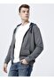 Hooded Collar Gray Men's Sweatshirt Garmansk21