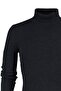 Anthracite Fitted Slim Fit Cotton Turtleneck Ribbed Knit Sweater Tmnaw20Mg0031 - 8