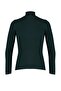 Emerald Green Slim Fit Cotton Turtleneck Ribbed Knit Sweater Tmnaw20Mg0031 - 7