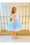Skirt Tutu Detailed Glitter Stripe Tasseled Children's Dress - 2