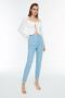Tommy Women's Ice Blue Super High Waist Comfort Lycra Mom Denim Trousers Jeans - 3