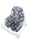 Cotton Baby Child High Chair Cushion Gray Daisy - 2