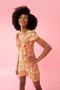 Floral Sweetheart Neck Relax Fit Sustainable Mini Jumpsuit - 4