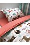 100% Cotton Baby Duvet Cover Set 100x150 Nature Orange - 2