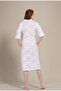 White Embroidery Shirt Dress - 3