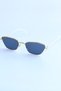 Larry Metal Gold Cat Eye Frame Anthracite Black Mirrored Glass Unisex Uv400 Sunglasses - 4