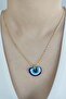 Murano Glass Art Evil Eye Rainbow Necklace - 2