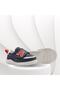 Arlo Single Velcro Leather Men's Soft First Step Shoes Navy Blue - 3