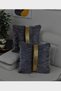 Plush Square Striped Throw Pillow Cover - Gray - 3