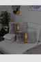 Plush Striped Throw Pillow Cover Rectangular -milkshake - 3