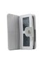 Women's Wallet Double Compartment Zippered Large Size with Cover and Print Detail - 5