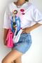 Women's Crew Neck Printed New Season Cotton T-shirt - 2