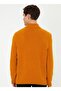 Setafe Stand Collar Standard Fit Yellow Men's Sweater - 4