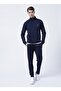 101079206 2m Alex Track Suit 2Fx Stand Collar Elastic Printed Navy Blue Men's Tracksuit Set - 3