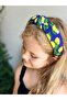 New Trend Sponge Knotted Fruit Lemon Pattern Summer Crown Women's Children's Crown Yellow Navy Blue - 2
