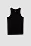Slim Fit Crew Neck Basic Tank Top