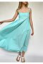 Mint Poplin Midi Boy Elbise - 2