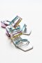 Jazz Silver Multi Women's Heeled Slippers - 4