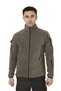Men's Light Khaki Tactical Military Outdoor Hunter Fleece Cardigan