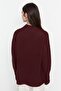 Bordo Geniş Kalıp Yumuşak Dokulu Basic Triko Kazak TWOAW23KZ00490 - 10