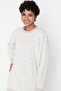 Beige Geometric Patterned Sweater-Pants Knitwear Set TCTAW23US00006 - 3