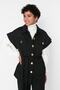 Black Gold Buttoned Vest-Trousers Knitted Set TCTAW22US0062 - 4