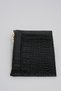 Crocodile Skin Look Zipper Detailed Card Holder Wallet - 4