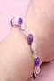Certified Natural Stone Chakra Bracelet (Pink - Crystal Quartz - Amethyst) - 3