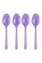 Purple Luxury Plastic Spoon 25 pcs - 2