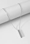 Stainless Steel Men's Double Bar Necklace and Chain Set - Imported Non-Tarnish Steel - 2