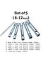 Pipe Socket Wrench Set Sleeve Type T Handle Spark Plug Wrench Set 5 Piece Pipe Socket Set 8mm-17mm - 2