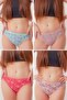 Patterned Bikini Women's Panties 4 Pack - 2