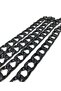 Acrylic Flat Black Chain (1 Meter)