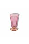 Set of 6 Gold Gilded Pink Coffee Side Water Glasses - 3
