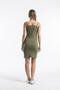 Women's Khaki Rope Strap Mini Camisole Dress - 4