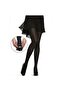 Black 70 Den Practical/Pushable Open and Closed Pantyhose - 2
