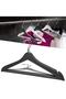 Wooden Look Clothes Hanger Black Clothes Hanger with Swivel Head 36 Pieces