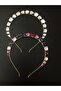 Vertical Large Crystal Jewelled Crown Set of 2 - Colorful & Silver Crystal Stone - 4