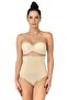 Seamless High Waist Massage Featured Double Slip Corset Panties - 3