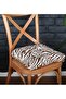 Luxury Fluffy Zebra Coffee Cushion Special Luxury Stitched Lace Up 40x40cm - 2