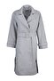 Gray Oversize Wide Cut Belted Long Wool Stamp Coat TWOAW22KB0015 - 6