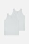 Pack of 2 Solid Color Men's Basic Undershirt, 100% Cotton Undershirt