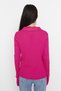 Fuchsia Sleeve Detailed Polo Neck Knitwear Sweater Twoaw21Kz1113 - 5