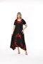 Plus Size Asymmetrical Skirt Short Sleeve Viscose Combed Cotton Dress - 8