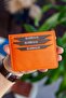 Walteria Mini Unisex Orange Card Holder - 3