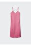 Polka Dot Satin Dress - 3