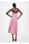 Polka Dot Satin Dress - 4