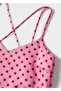 Polka Dot Satin Dress - 6