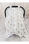 Muslin Stroller Cover and Baby Carrier Cushion - 4