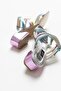 Jazz Silver Multi Women's Heeled Slippers - 5